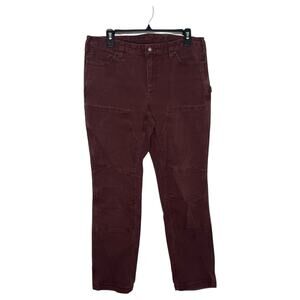 Duluth Trading Co Women's Burgundy Straight Leg Pants